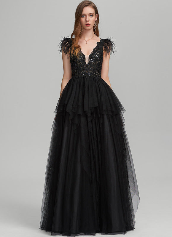 Robe De Soirée Longue Chic Noire