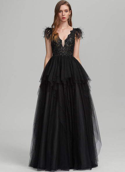 Robe De Soirée Longue Chic Noire