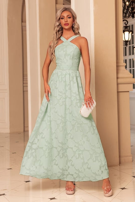 Robe Chic Maxi Menthe Florale - gallery 4