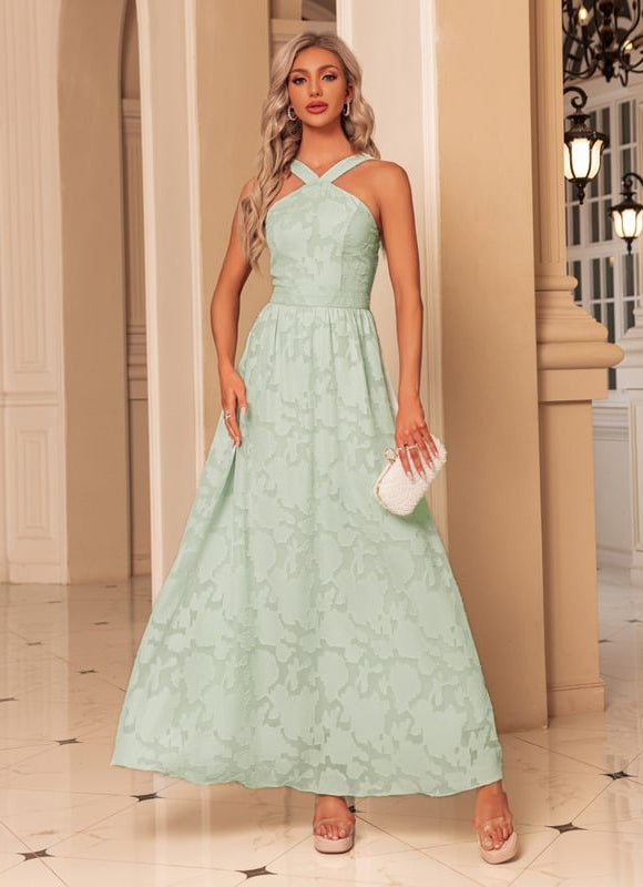 Robe Chic Maxi Menthe Florale - gallery 4