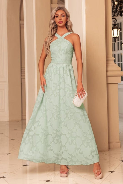 Robe Chic Maxi Menthe Florale - gallery 4
