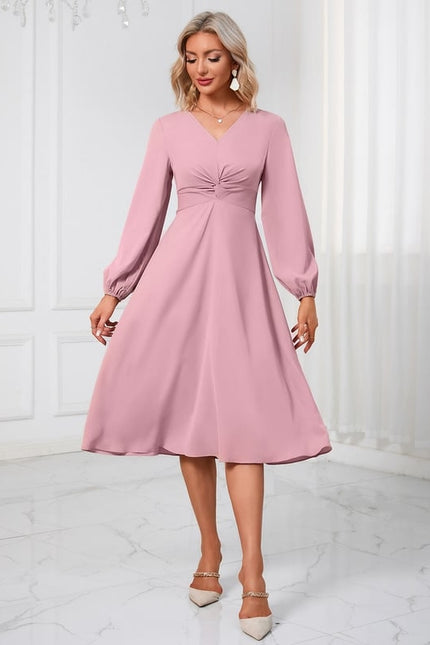 Robe Chic Midi Épurée