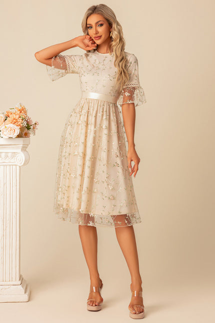 Robe Chic Tulle Fleurie - gallery 1