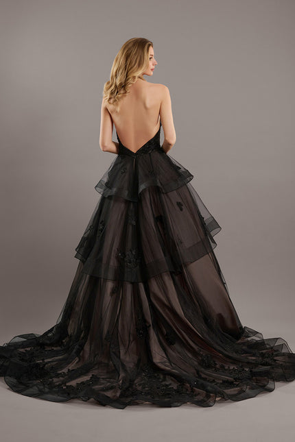 Robe Chic Couture Tulle Noir - gallery 5