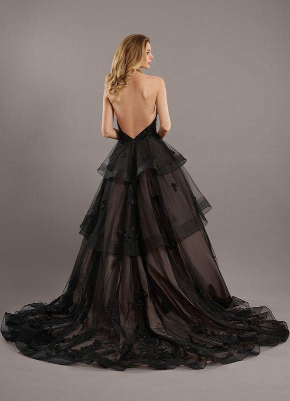 Robe Chic Couture Tulle Noir - gallery 5
