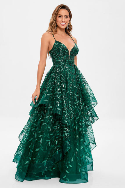 Robe Chic Émeraude Opulente - gallery 6