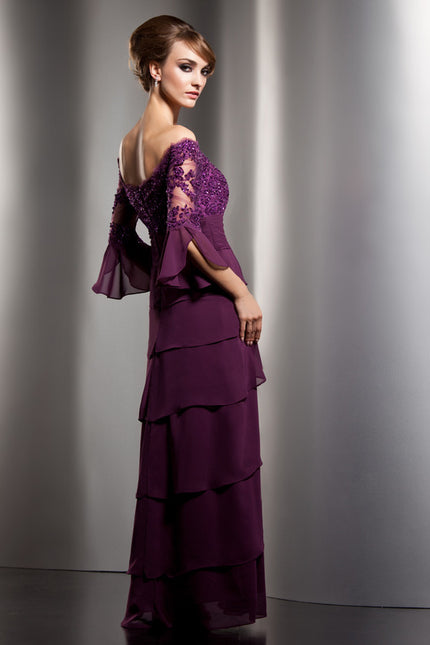Robe Chic Manche Bouffante - gallery 2
