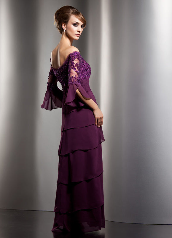 Robe Chic Manche Bouffante - gallery 2