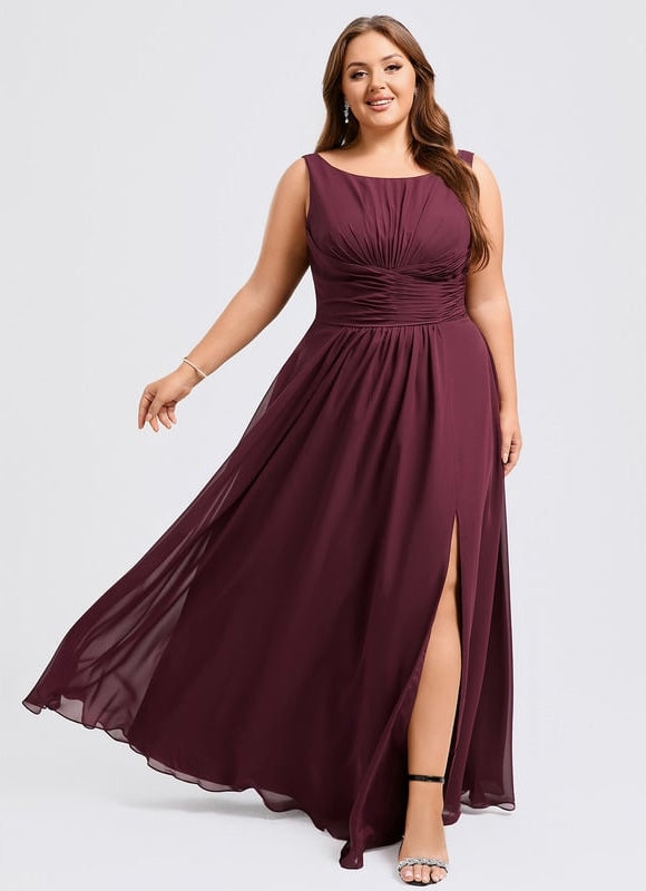 Robe Chic Mousseline Drapée - gallery 6