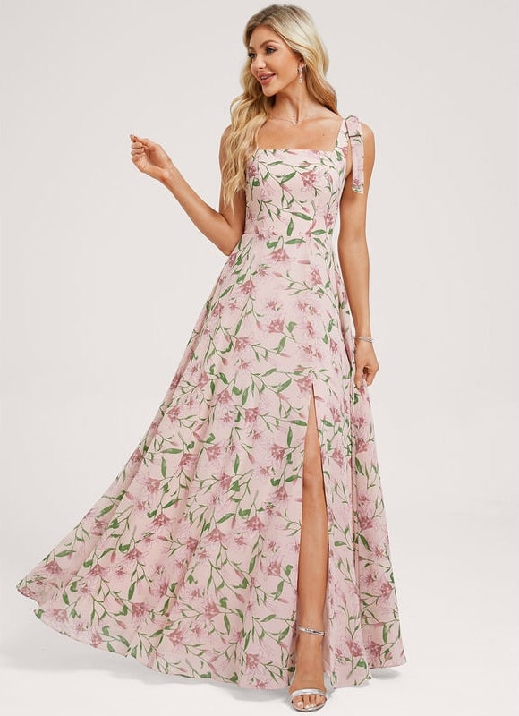 Robe Chic Longue Verte Élégante - gallery 1