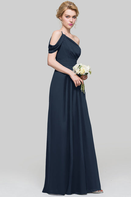 Robe Chic Asymétrique Beige - gallery 9