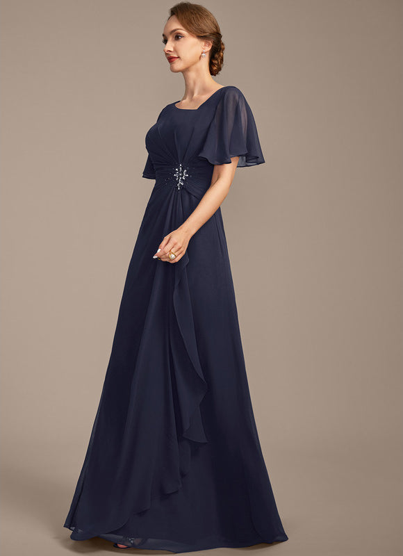 Robe Chic Mousseline Céleste - gallery 3