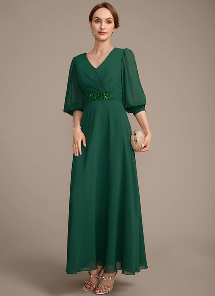 Robe Chic Mère Émeraude
