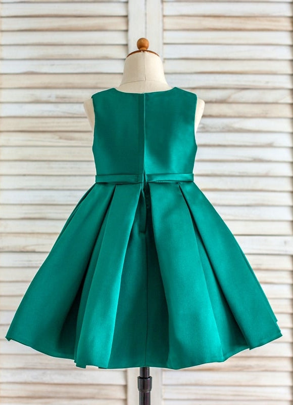 Robe Chic Rouge Satinée Longueur Genou - gallery 5