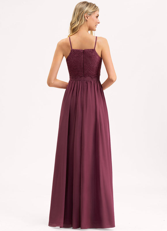 Robe Chic Mousseline Bordeaux - gallery 3