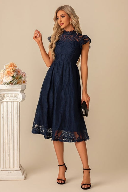 Robe Chic Dentelle Illusion - gallery 5