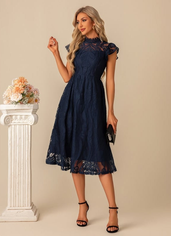 Robe Chic Dentelle Illusion - gallery 5