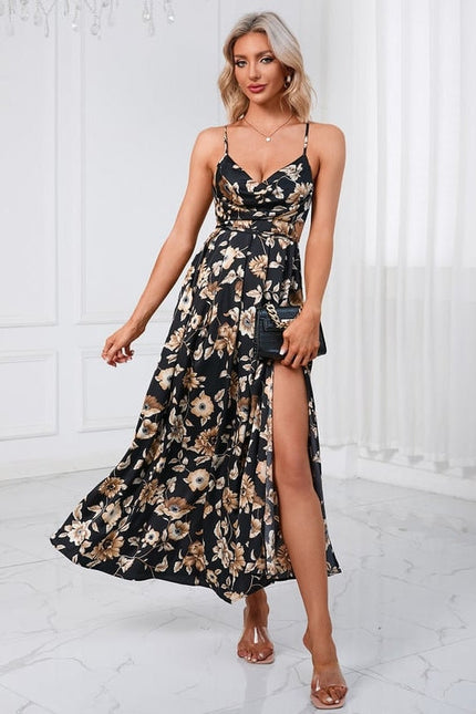 Robe Chic Maxi Floral Satin - gallery 3