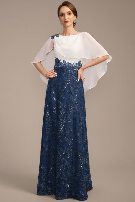 Robe Chic Bleu Marine Et Blanc - gallery 2