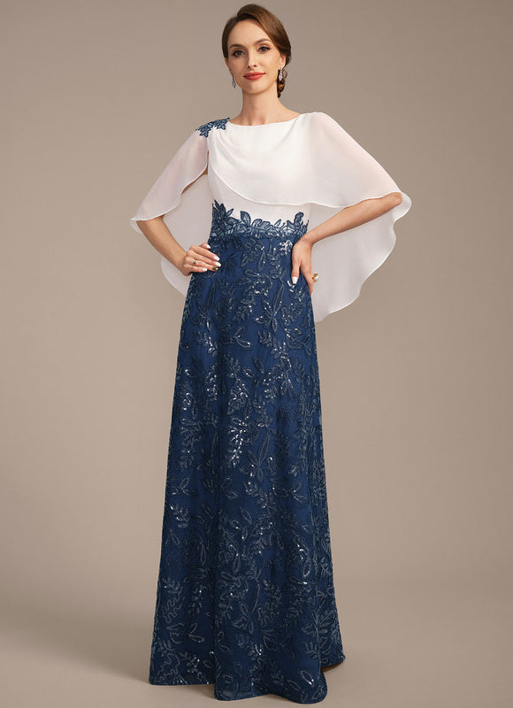 Robe Chic Bleu Marine Et Blanc - gallery 2