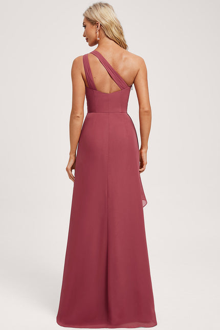 Robe Chic Asymétrique Beige - gallery 4