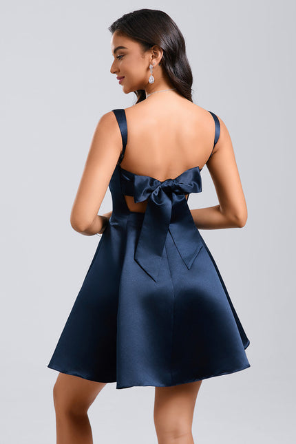Robe Chic Satin Structuré - gallery 6