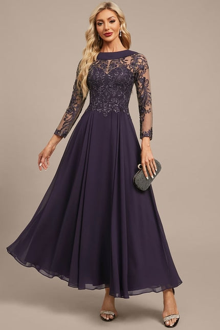 Robe Chic Élégance Violette