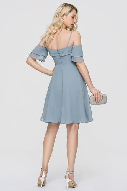 Robe Chic Bleu Douceur Flottante - gallery 3