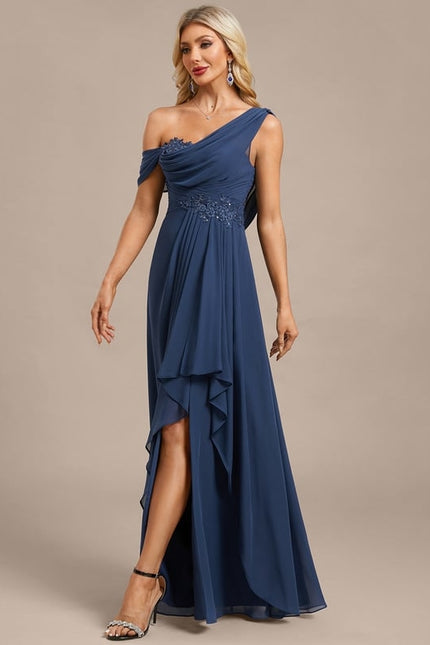 Robe Chic Drapée Asymétrique - gallery 3