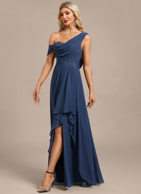 Robe Chic Drapée Asymétrique - gallery 3