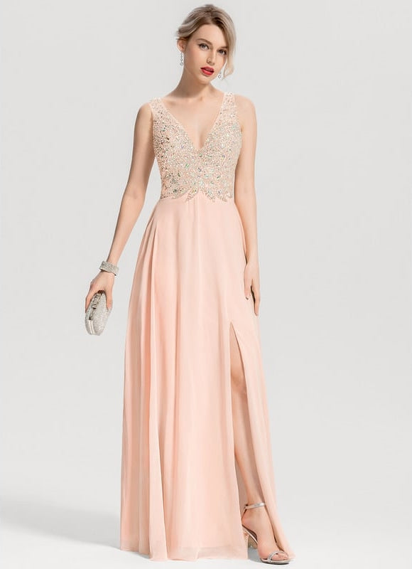 Robe Chic Éclatante Perles