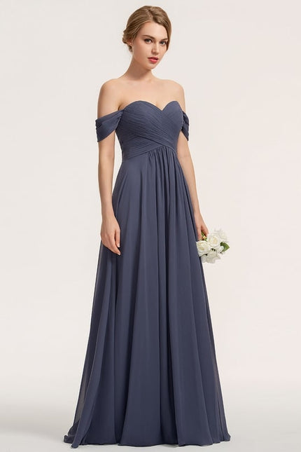 Robe Chic Violet Élégant - gallery 1