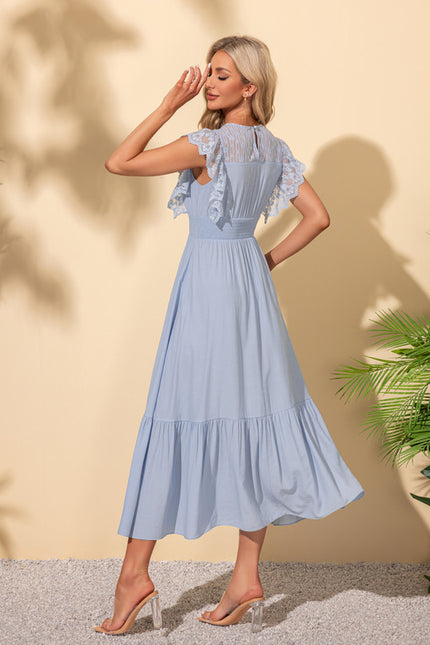 Robe Chic Bleue Aérienne - gallery 3