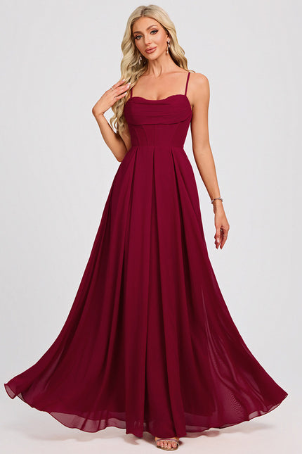 Robe Chic Bordeaux Flottante