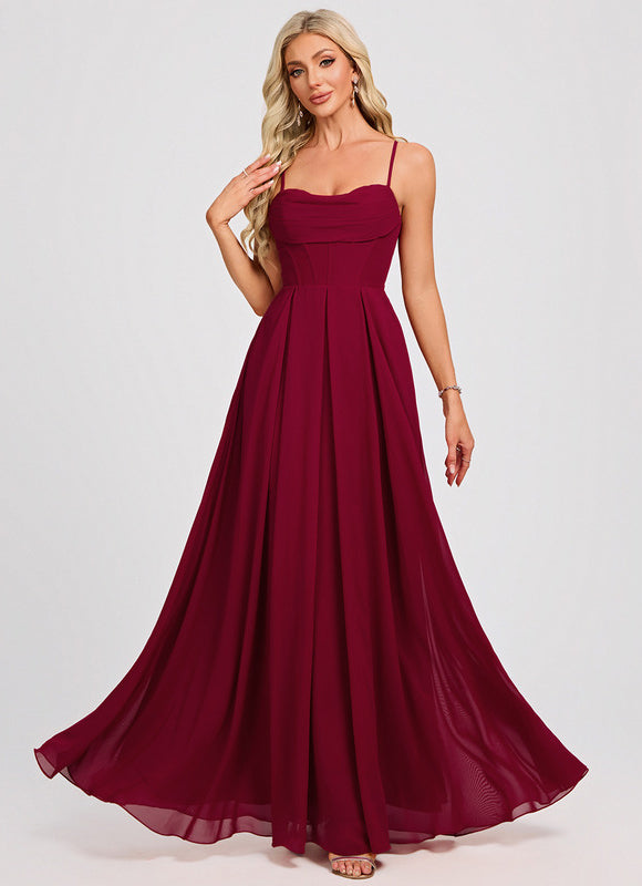 Robe Chic Bordeaux Flottante