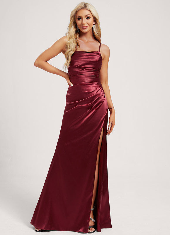 Robe Chic Satinée Longue