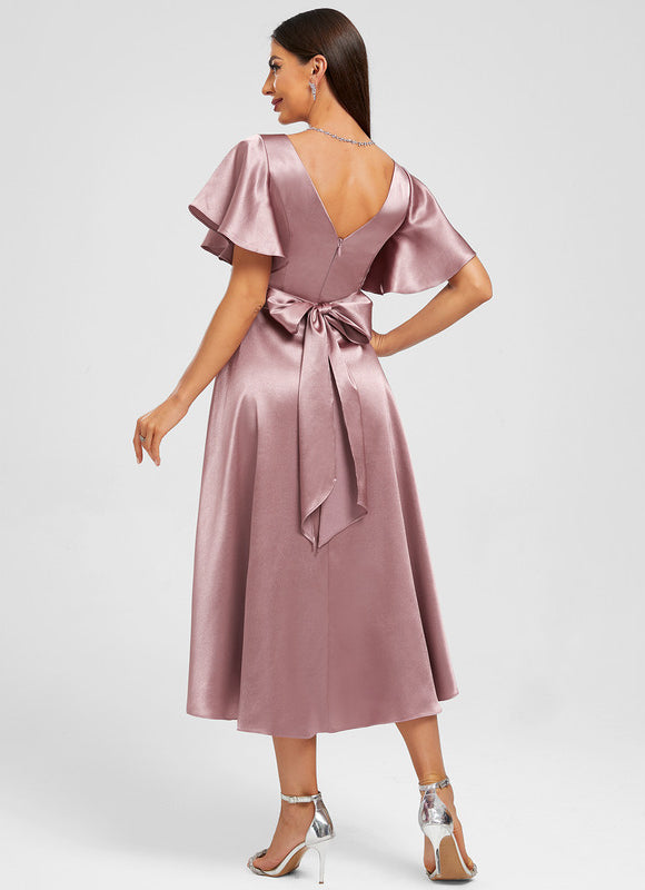 Robe Chic Cocktail Marine Élégante - gallery 5