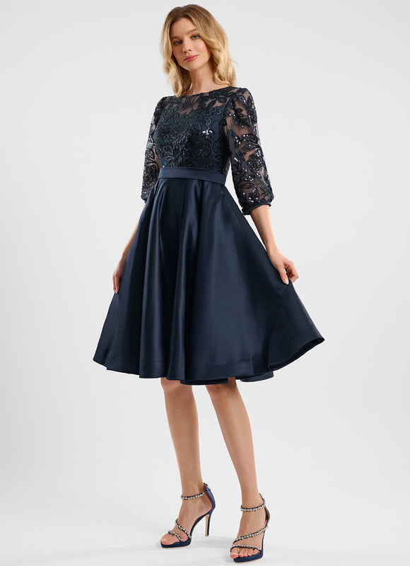 Robe Chic Satinée Étoilée - gallery 3