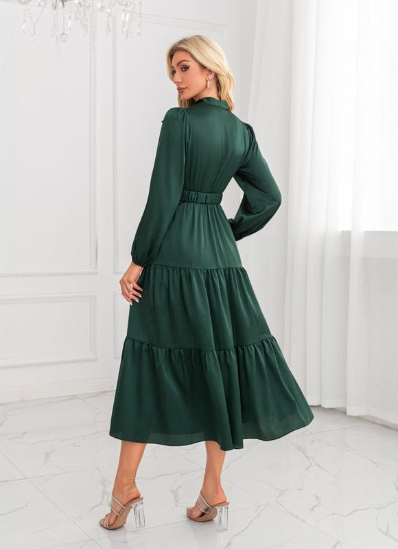 Robe Chic Midi Émeraude - gallery 3