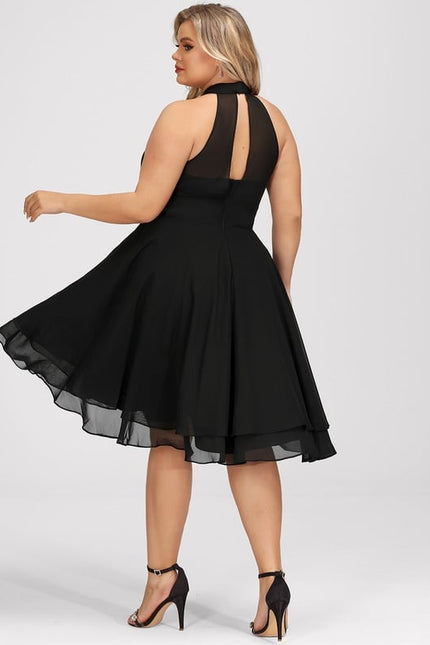 Robe Chic Noir Asymétrique Chic - gallery 8