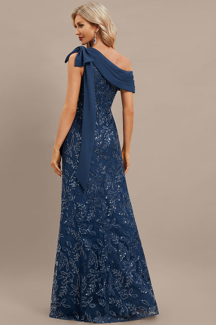 Robe De Soirée Chic Bleu Roi - gallery 6
