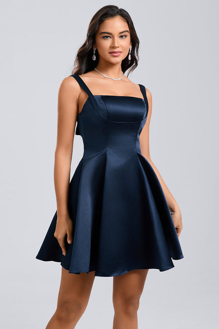 Robe Chic Satin Structuré - gallery 4