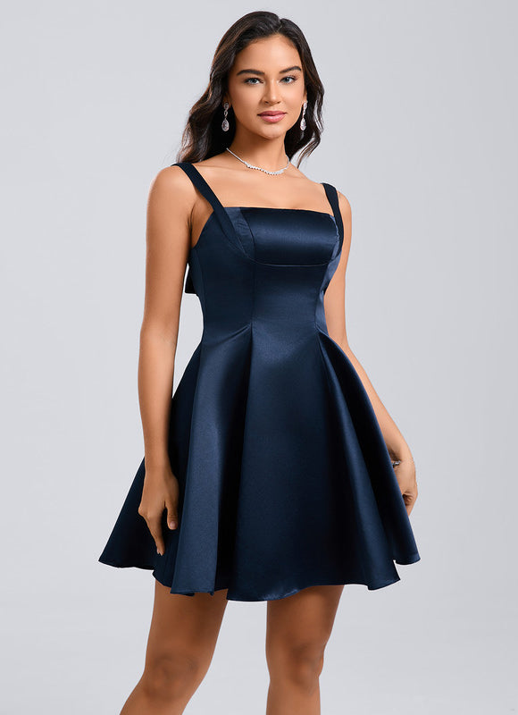 Robe Chic Satin Structuré - gallery 4