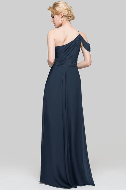 Robe Chic Asymétrique Beige - gallery 1