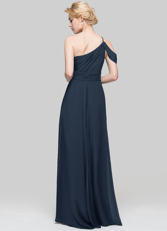 Robe Chic Asymétrique Beige - gallery 1