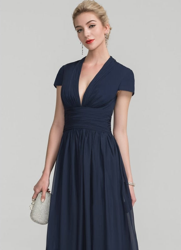 Robe Chic Longue Verte Fluide - gallery 1