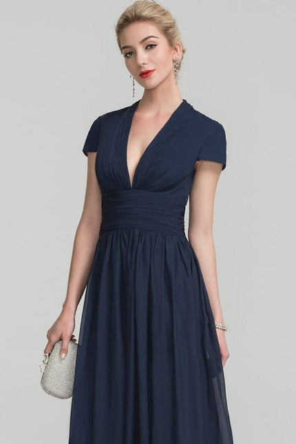 Robe Chic Longue Verte Fluide - gallery 1