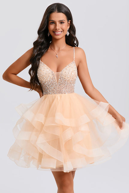 Robe Chic Tulle Pailletée