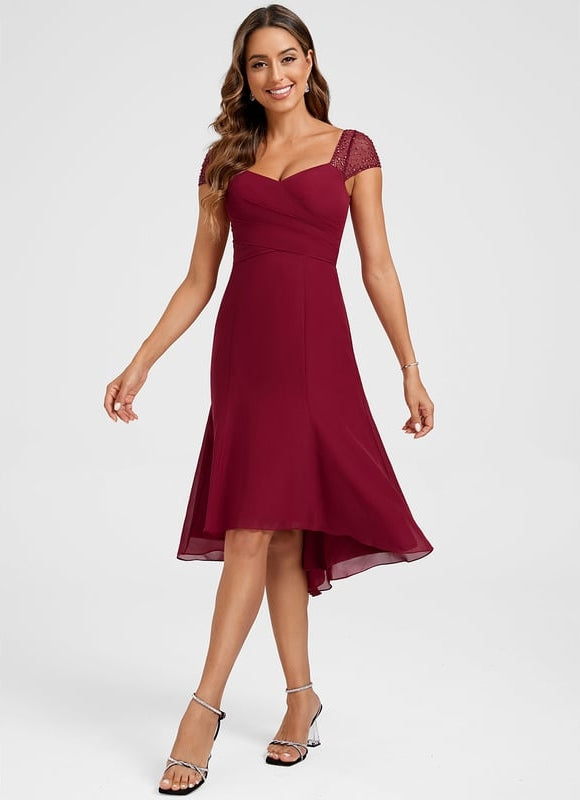 Robe Chic Bordeaux Légère - gallery 1