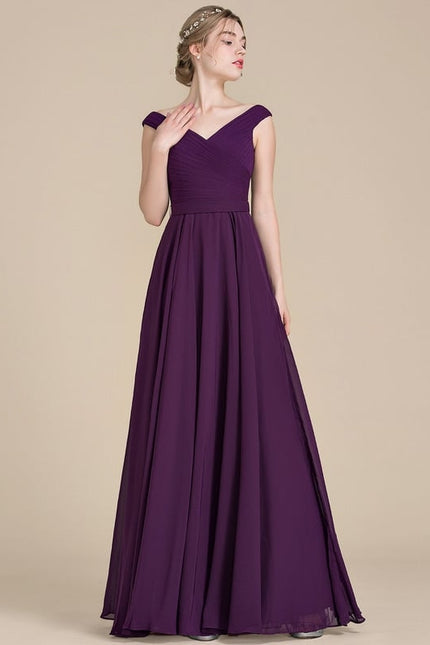 Robe Chic Éventail Violet - gallery 2